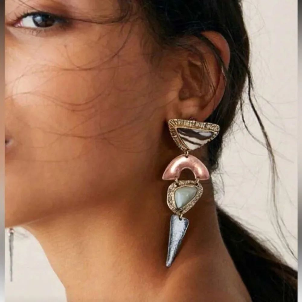 Geo Drop Earrings S1274